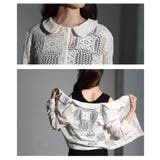 涼しく重ねるクロシェ編みシャツトップス レディース ファッション | Sawa a la mode | 詳細画像5 