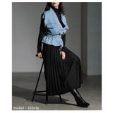 歩くたびに揺れるミディアムプリーツスカート レディース ファッション | Sawa a la mode | 詳細画像18 