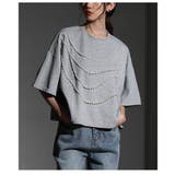 ネックレスのように艶めき輝くパール付きカットソー レディース ファッション | Sawa a la mode | 詳細画像20 