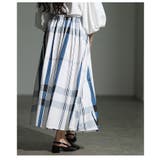 バルーンスリーブトップス＆チェック柄ロングススカートセットアップ レディース フ… | Sawa a la mode | 詳細画像20 