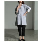 大人の洗練さ引き立つバイカラーシャツチュニック レディース ファッション | Sawa a la mode | 詳細画像7 