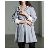 大人の洗練さ引き立つバイカラーシャツチュニック レディース ファッション | Sawa a la mode | 詳細画像11 