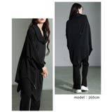 一歩先を行く異素材アシンメトリータートルチュニック レディース ファッション | Sawa a la mode | 詳細画像10