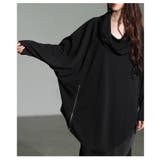 一歩先を行く異素材アシンメトリータートルチュニック レディース ファッション | Sawa a la mode | 詳細画像15
