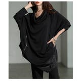 一歩先を行く異素材アシンメトリータートルチュニック レディース ファッション | Sawa a la mode | 詳細画像16
