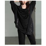 一歩先を行く異素材アシンメトリータートルチュニック レディース ファッション | Sawa a la mode | 詳細画像21