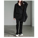 一歩先を行く異素材アシンメトリータートルチュニック レディース ファッション | Sawa a la mode | 詳細画像22