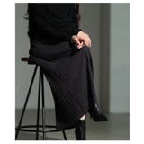 自分好みの丈感で着こなせるプリーツリブタイトスカート レディース ファッション | Sawa a la mode | 詳細画像9 