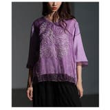 上品な存在感を醸し出すフラワー刺繍×シアーレイヤードブラウス レディース ファッ… | Sawa a la mode | 詳細画像19 