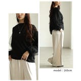 ふわり柔らかに華やぐシアードッキングプルオーバー レディース ファッション | Sawa a la mode | 詳細画像10