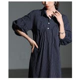 シルエットを変えて楽しめるストライプ柄シャツワンピース レディース ファッション | Sawa a la mode | 詳細画像14 