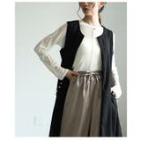 上品にコーデを格上げするパールポケットロングジレ レディース ファッション | Sawa a la mode | 詳細画像20 