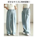 ウエストサイズ自由自在！花モチーフウエスト調節クリッパー レディース ファッショ… | Sawa a la mode | 詳細画像9 