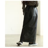 エッジなのに上品なフェイクレザーIラインスカート レディース ファッション | Sawa a la mode | 詳細画像13 