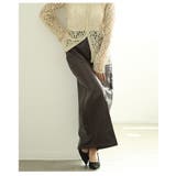 エッジなのに上品なフェイクレザーIラインスカート レディース ファッション | Sawa a la mode | 詳細画像16 