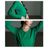 ベーシックで着回し力抜群なVネックニットトップス レディース ファッション | Sawa a la mode | 詳細画像5 
