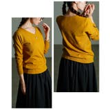 ベーシックで着回し力抜群なVネックニットトップス レディース ファッション | Sawa a la mode | 詳細画像8 