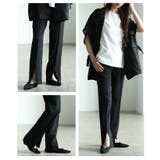 魅せるシルエットをつくる裾スリットストレートパンツ レディース ファッション | Sawa a la mode | 詳細画像17 