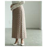 心ときめく華やかなフリンジニットタイトスカート レディース ファッション | Sawa a la mode | 詳細画像17 
