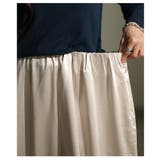 ラグジュアリーに煌めく裾ドロストサテンカーゴパンツ レディース ファッション | Sawa a la mode | 詳細画像21 