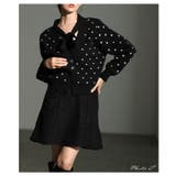 変化を楽しむリボンタイ付きドットジャガードカーディガン レディース ファッション | Sawa a la mode | 詳細画像2