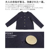 大人リュクスな品格纏うノーカラーストレッチジャケット レディース ファッション | Sawa a la mode | 詳細画像6 