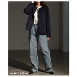 大人リュクスな品格纏うノーカラーストレッチジャケット レディース ファッション | Sawa a la mode | 詳細画像7 