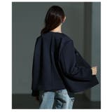 大人リュクスな品格纏うノーカラーストレッチジャケット レディース ファッション | Sawa a la mode | 詳細画像13 