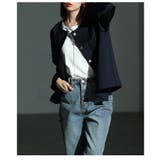 大人リュクスな品格纏うノーカラーストレッチジャケット レディース ファッション | Sawa a la mode | 詳細画像22 
