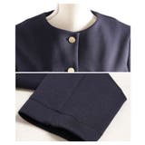 大人リュクスな品格纏うノーカラーストレッチジャケット レディース ファッション | Sawa a la mode | 詳細画像23 