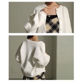 愛されオーラ纏うパールボタンふんわりシャギーニットカーディガン レディース | Sawa a la mode | 詳細画像5 