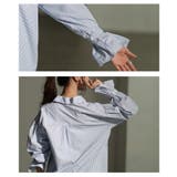 都会的フェミニンなストライプ柄キャンディースリーブシャツ レディース ファッショ… | Sawa a la mode | 詳細画像5 