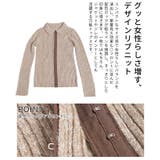 大人のニュアンスを与えるミックスニットホック付きポロトップス レディース | Sawa a la mode | 詳細画像6