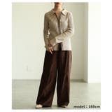 大人のニュアンスを与えるミックスニットホック付きポロトップス レディース | Sawa a la mode | 詳細画像7