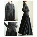 大人のニュアンスを与えるミックスニットホック付きポロトップス レディース | Sawa a la mode | 詳細画像17