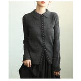 大人のニュアンスを与えるミックスニットホック付きポロトップス レディース | Sawa a la mode | 詳細画像22