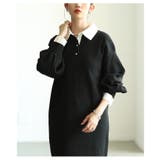 トラッドな雰囲気溢れるフェイクレイヤードニットロングワンピース レディース ファ… | Sawa a la mode | 詳細画像4 