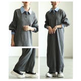 トラッドな雰囲気溢れるフェイクレイヤードニットロングワンピース レディース ファ… | Sawa a la mode | 詳細画像17 