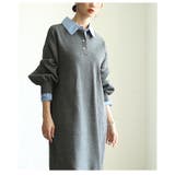 トラッドな雰囲気溢れるフェイクレイヤードニットロングワンピース レディース ファ… | Sawa a la mode | 詳細画像21 