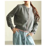 差し色バイカラーニットカーディガン レディース ファッション | Sawa a la mode | 詳細画像9