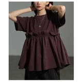 カジュアル×女性らしさのペプラムドッキングTシャツ レディース ファッション | Sawa a la mode | 詳細画像12 