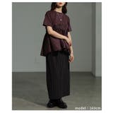 カジュアル×女性らしさのペプラムドッキングTシャツ レディース ファッション | Sawa a la mode | 詳細画像15 