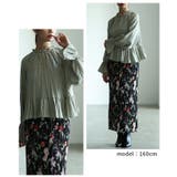 前後で楽しめる2wayシャーリングペプラムブラウス レディース ファッション | Sawa a la mode | 詳細画像10