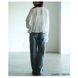 前後で楽しめる2wayシャーリングペプラムブラウス レディース ファッション | Sawa a la mode | 詳細画像18