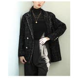 羽織るだけでサマになるツイードテーラードジャケット レディース ファッション | Sawa a la mode | 詳細画像16 