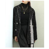 羽織るだけでサマになるツイードテーラードジャケット レディース ファッション | Sawa a la mode | 詳細画像22 