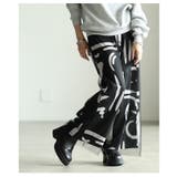 アートを纏うペイントプリントチュールレイヤードワイドパンツ レディース ファッシ… | Sawa a la mode | 詳細画像9 