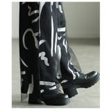 アートを纏うペイントプリントチュールレイヤードワイドパンツ レディース ファッシ… | Sawa a la mode | 詳細画像16 