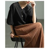 大人の抜け感纏うVネックフィッシュテールシアーブラウス レディース ファッション | Sawa a la mode | 詳細画像11 