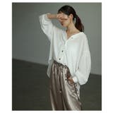 大人の抜け感纏うVネックフィッシュテールシアーブラウス レディース ファッション | Sawa a la mode | 詳細画像14 